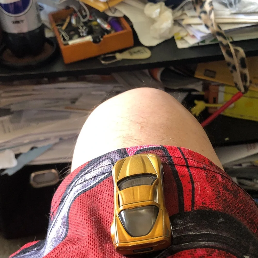 Gold Toy Sports Car Die-Cast Model
